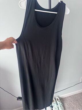 Fabletics Black Midi Tank Dress
